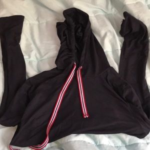 dark blue hoodie shirt